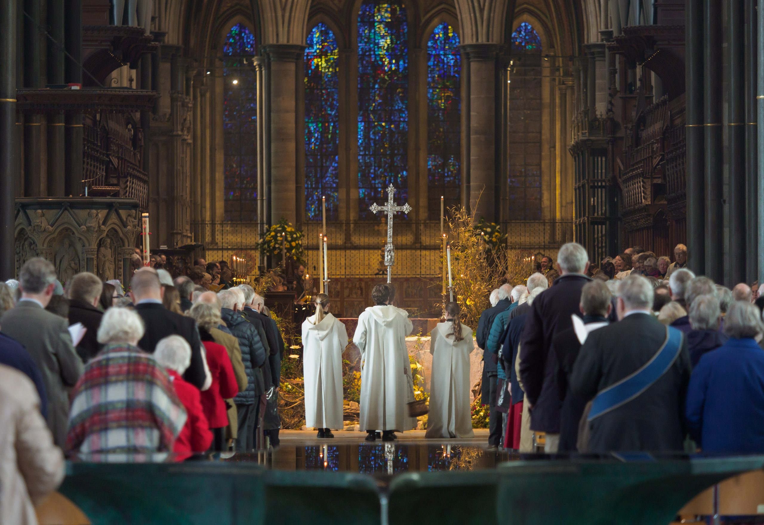 Easter Sunday Worship where music from the choir was enjoyed at Salisbury Cathedral