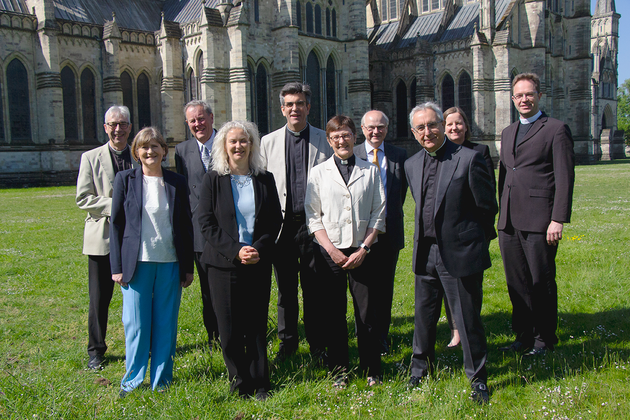 Group photo showing the Salisbury Cathedral Chapter Members