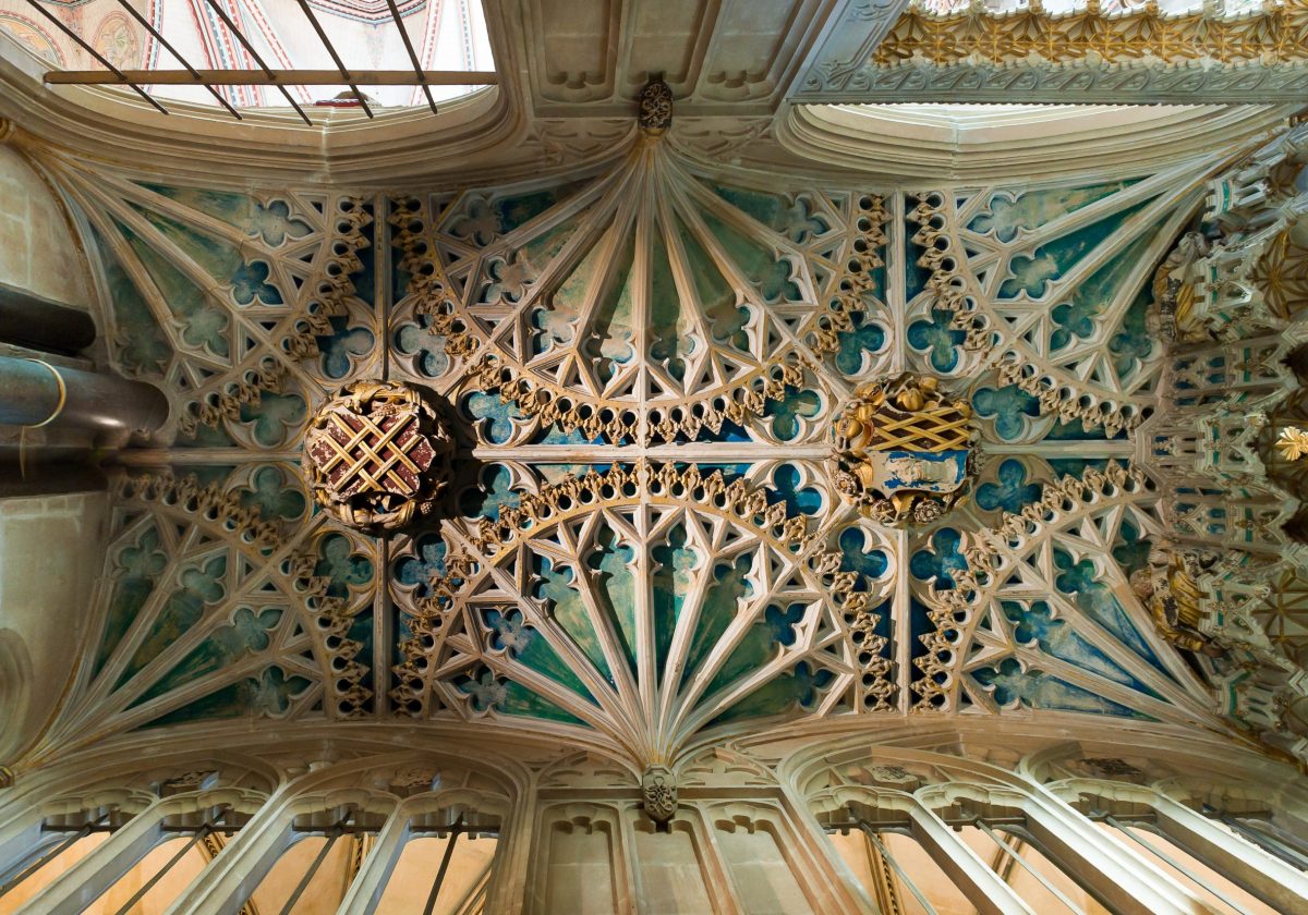 Audley Chapel vault at Salisbury Cathedral.