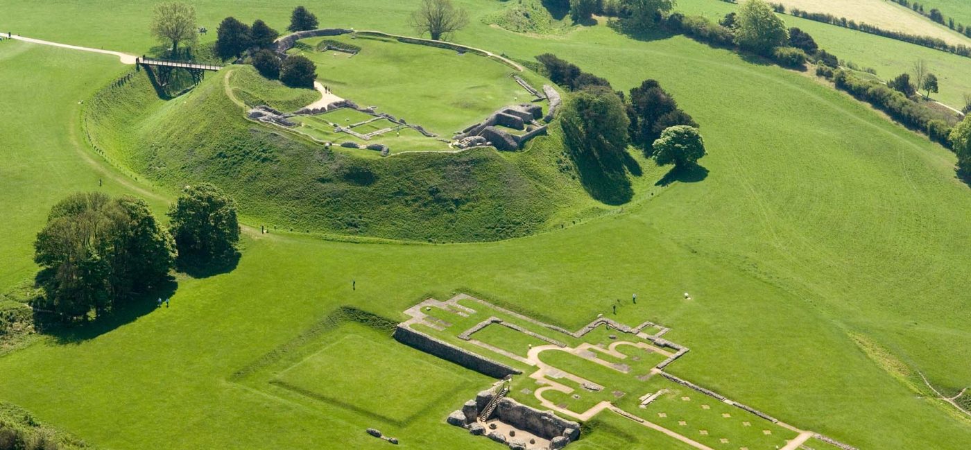 aerial shot of old sarum