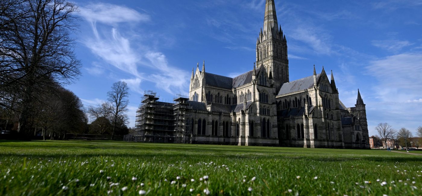 External view of the Cathedral in spring