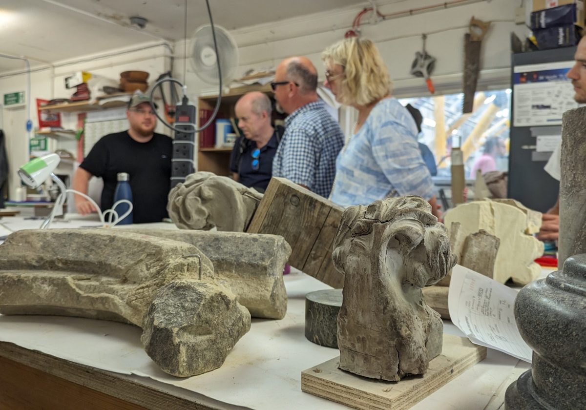 Stonemasonry works yard tour